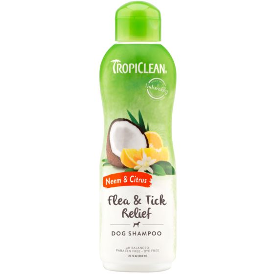 TropiClean Flea & Tick Relief Shampoo - 20oz