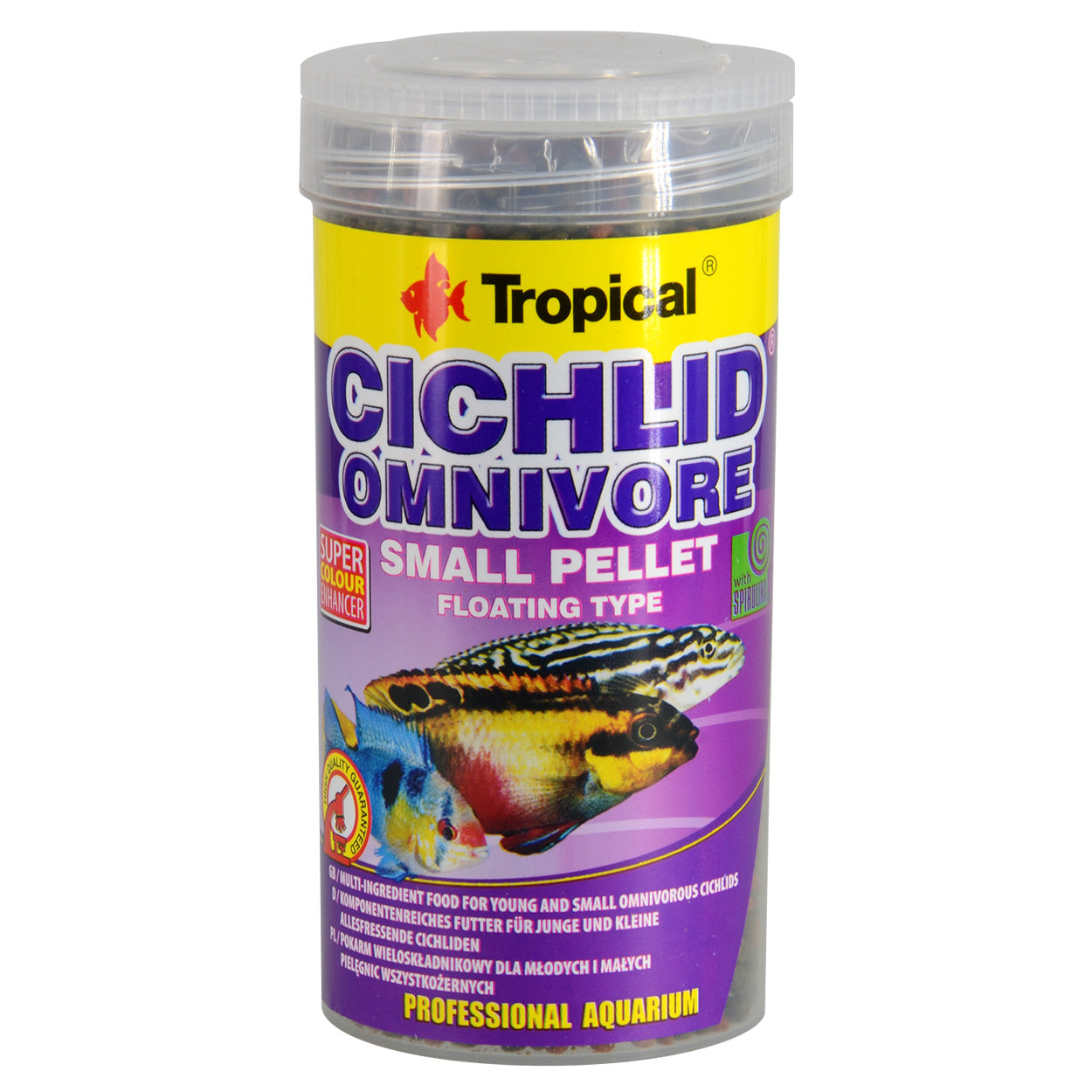 Tropical Cichlid Omnivore Small Pellet - Floating