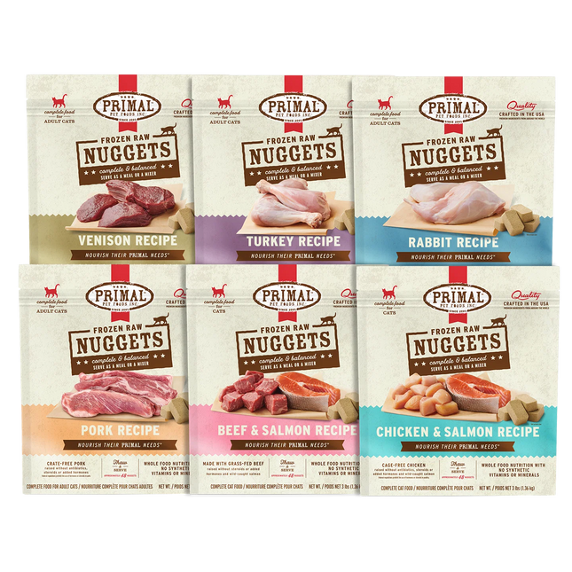 Primal Frozen Raw Nuggets | Raw Cat Food