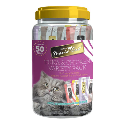 Fussie Cat Super Premium Purées - 5 Flavour Variety Pack