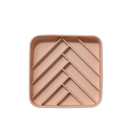 dogged chevron slow feeder bowl