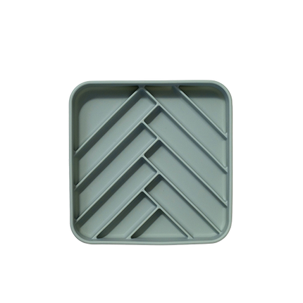 dogged chevron slow feeder bowl