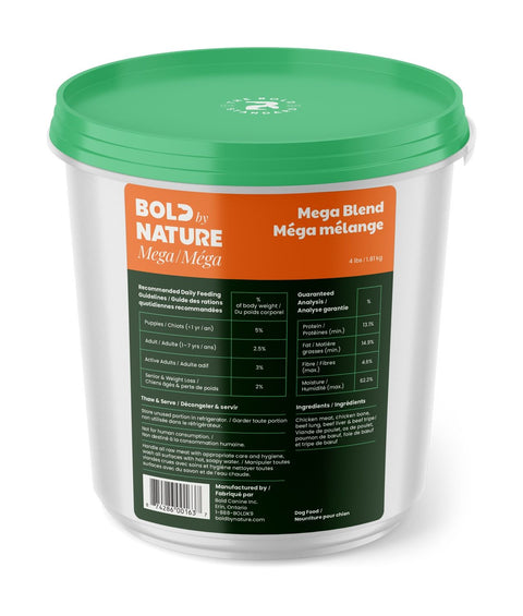 Bold by Nature Mega Blend | Raw Dog Food