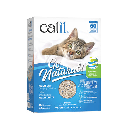 Catit Go Natural! Pea Husk Mix Multi-Cat Clumping Cat Litter