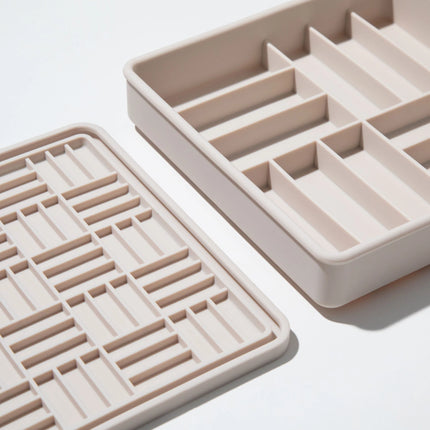 dogged 3-in-1 parquet slow feeder bowl