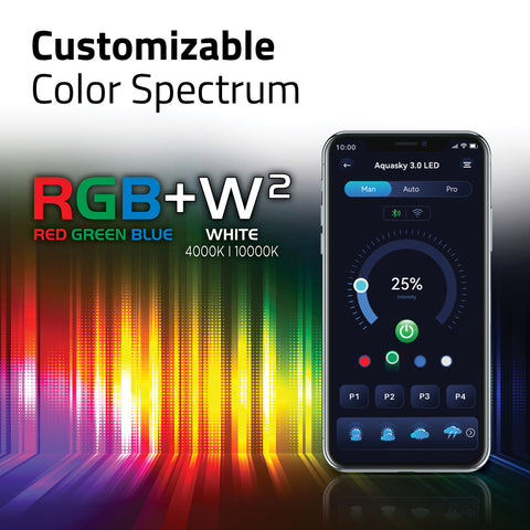 Fluval AquaSky 3.0 LED Lighting - 35W 48-60"