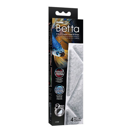 Fluval Betta Poly-Carb Cartridge - 4 Pack