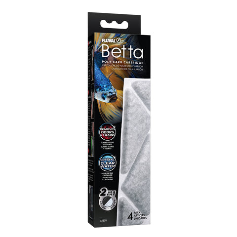 Fluval Betta Poly-Carb Cartridge - 4 Pack