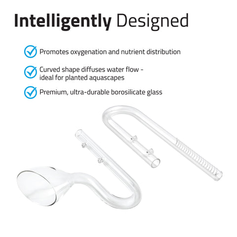 Fluval Glass Lily Pipe Set - 17 mm