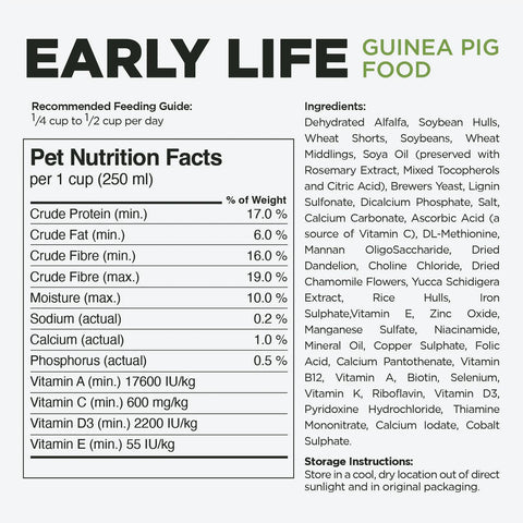 Stoter Farm Early Life Guinea Pig Food