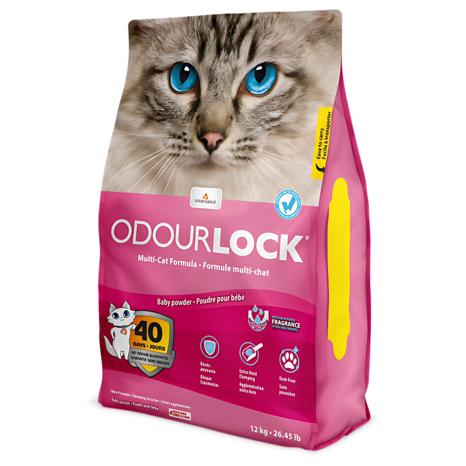 OdourLock Ultra Premium Clumping Cat Litter - 12kg