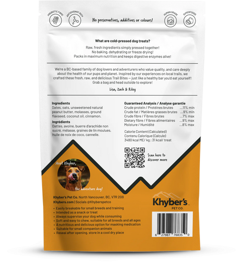 Khyber's Trail Bites Cold-Pressed Dog Treats