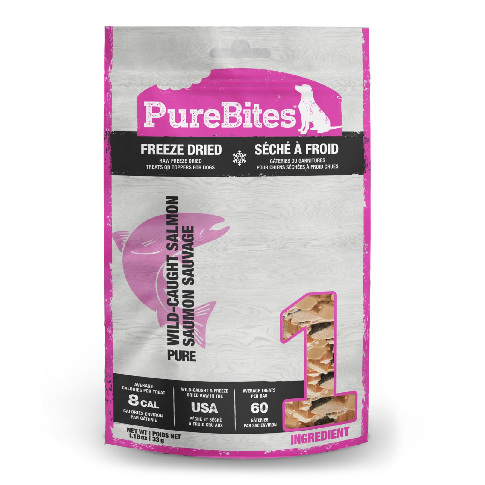 PureBites Salmon Freeze Dried Dog Treats