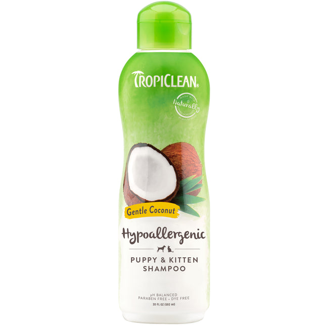 TropiClean Hypoallergenic Puppy & Kitten Shampoo - 20oz