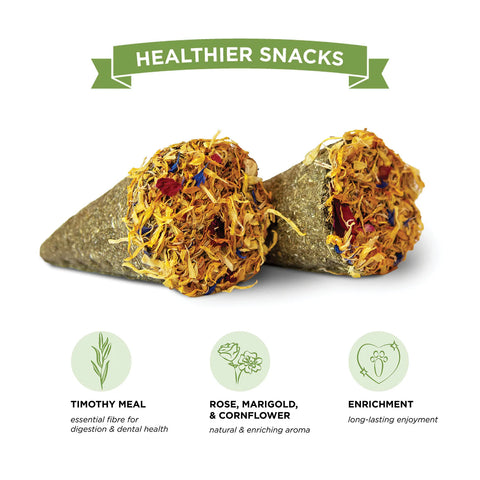 Stoter Farm Timothy & Floral Cone Snacks