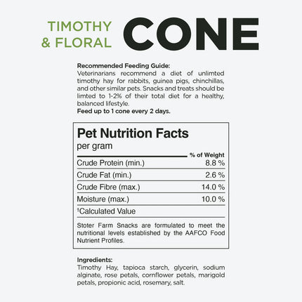 Stoter Farm Timothy & Floral Cone Snacks
