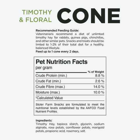 Stoter Farm Timothy & Floral Cone Snacks