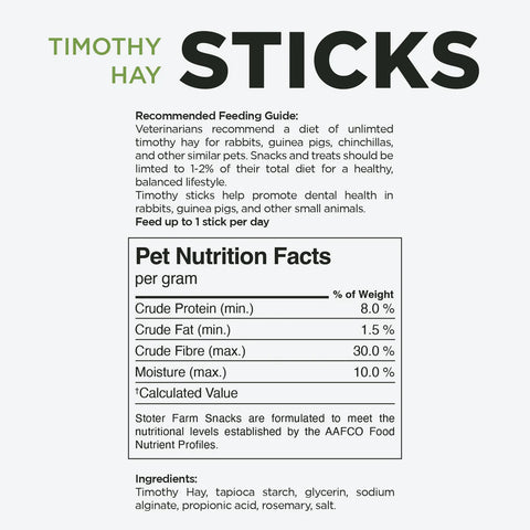 Stoter Farm Timothy Stick Snacks