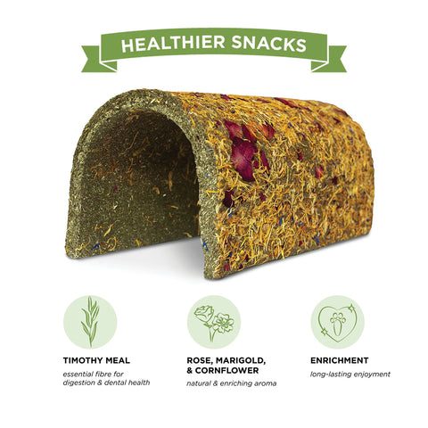 Stoter Farm Timothy Flower Tunnel for Snacking and Play