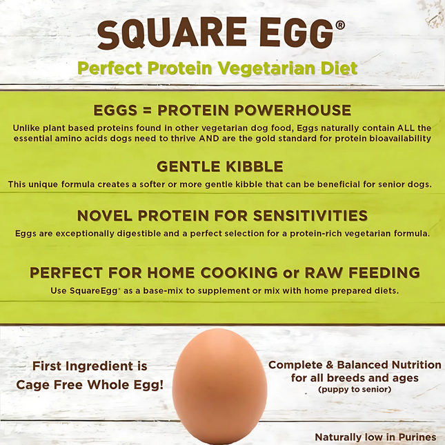 SquarePet Square Egg Meat Free Diet | Dry Dog Food
