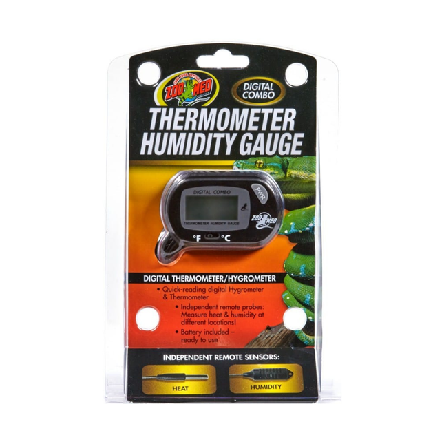 Zoo Med Digital Thermometer & Humidity Gauge