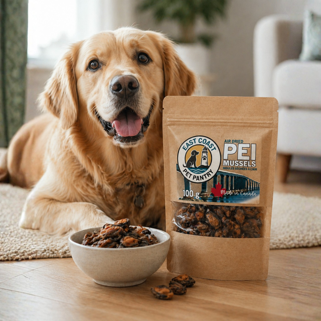 East Coast Pet Pantry Air Dried PEI Mussels Treats