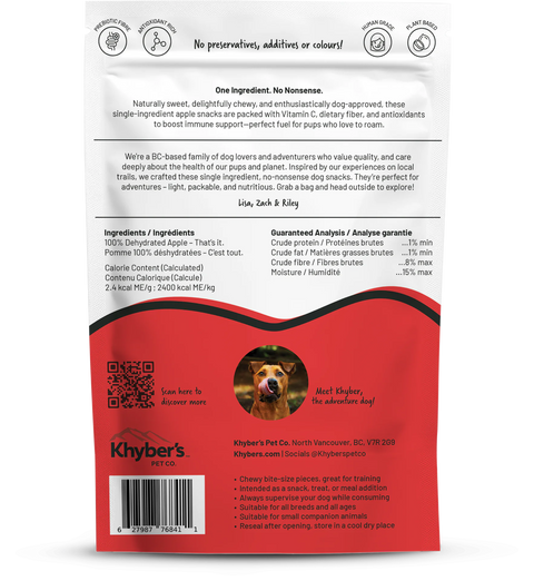 Khyber's Single Ingredient Snacks Dog Treats