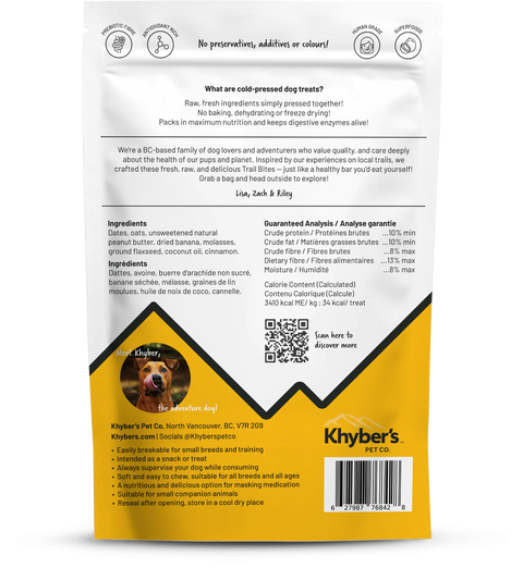 Khyber's Trail Bites Cold-Pressed Dog Treats