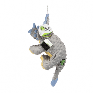 goDog Chew Guard Dinos Frills the Triceratops - Large