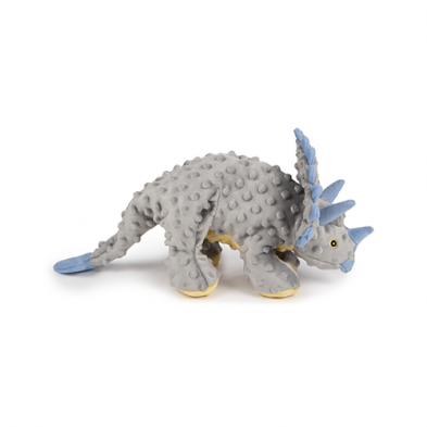 goDog Chew Guard Dinos Frills the Triceratops - Large