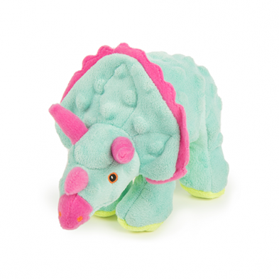 goDog Chew Guard Dinos Frills the Triceratops - Small