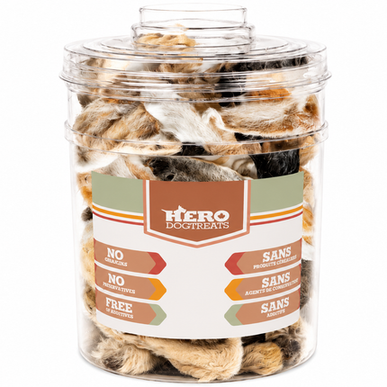 Hero Air Dried Rabbit Ears - 4"