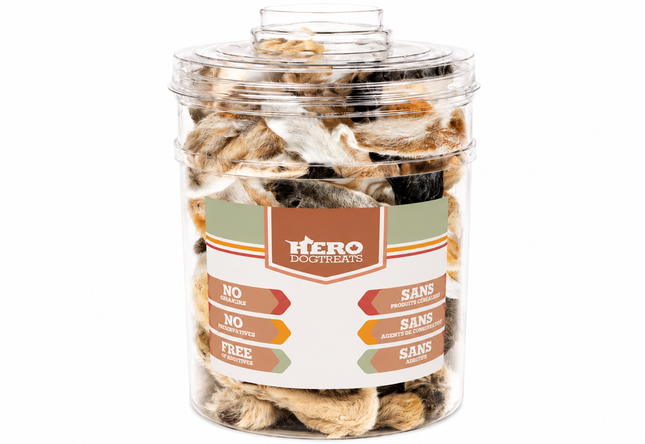 Hero Air Dried Rabbit Ears - 4"