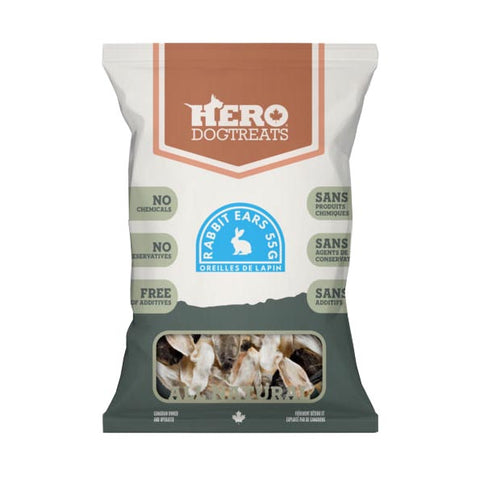Hero Dehydrated Rabbit Ears - 55g