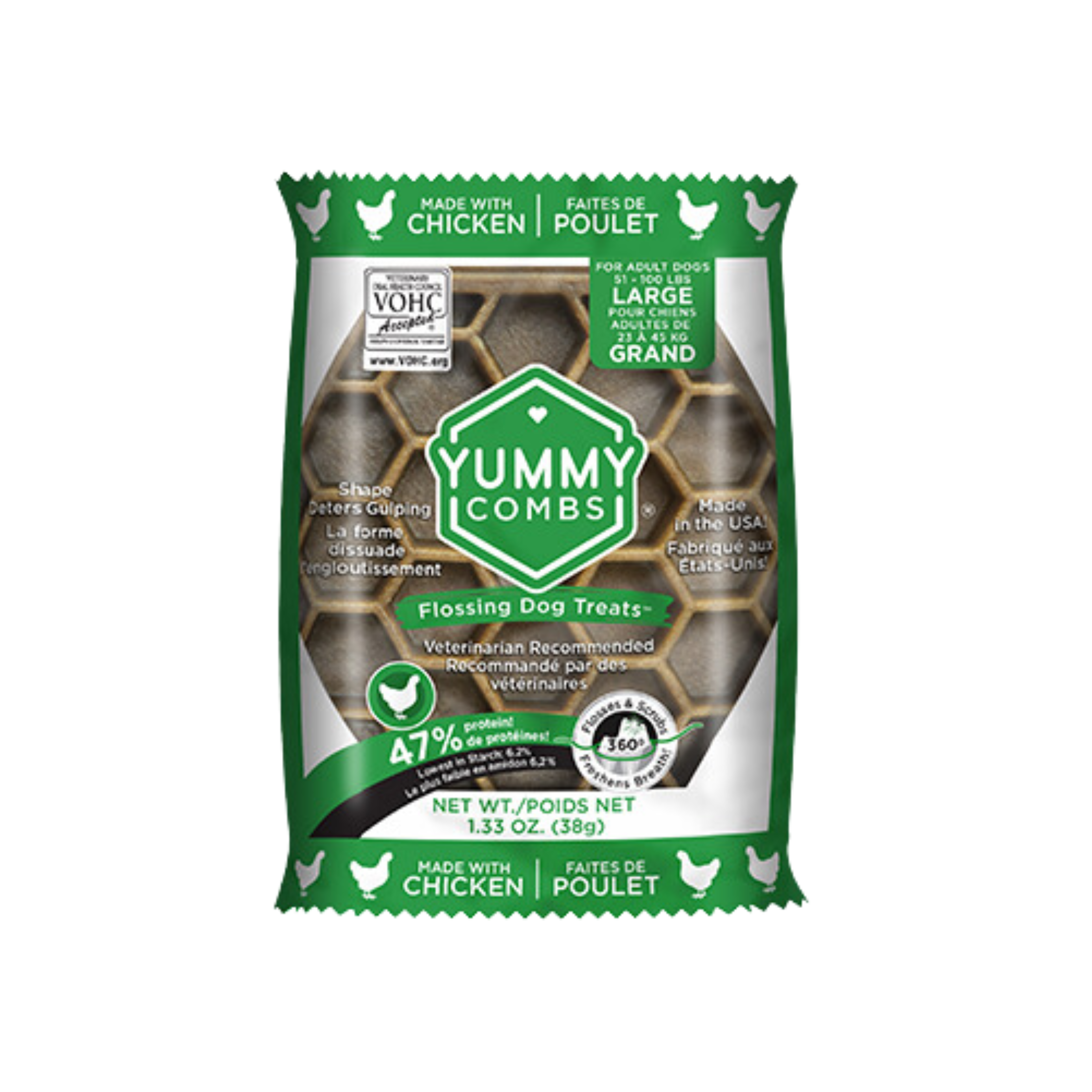 Yummy Combs Chicken Yummy Combs Flossing Dog Treat Samplers