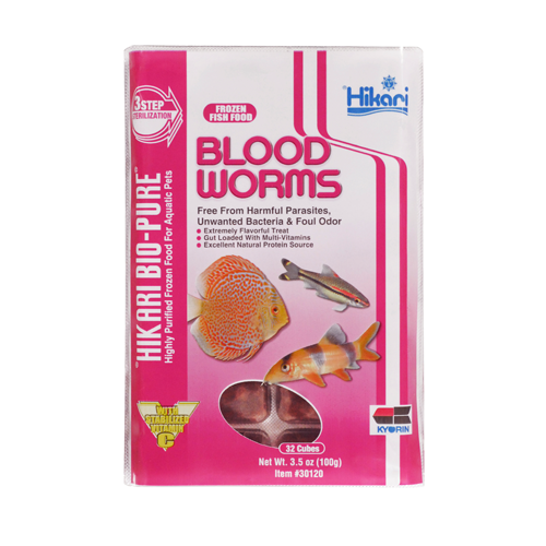Hikari Frozen Bloodworm Cubes 3.5oz