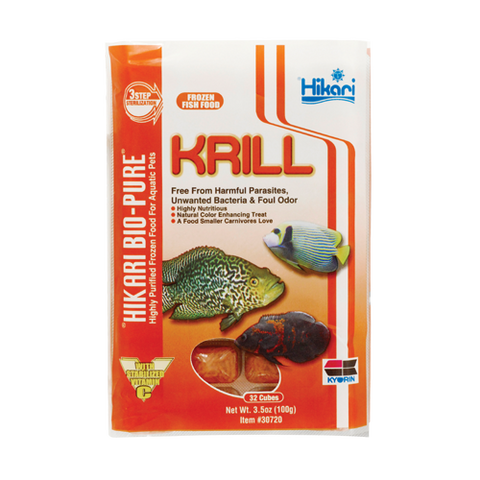 Hikari Frozen Krill - Cubes 3.5 oz