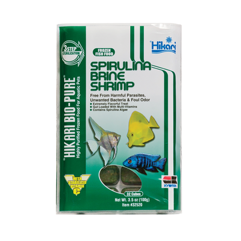 Hikari Frozen Spirulina Brine Shrimp Cubes 3.5oz
