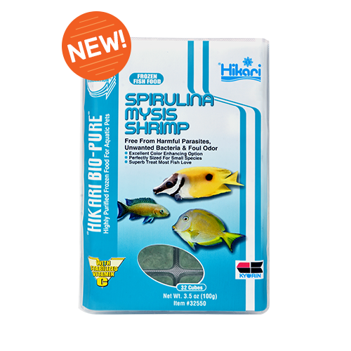 Hikari Frozen Spirulina Mysis Shrimp Cubes 3.5oz