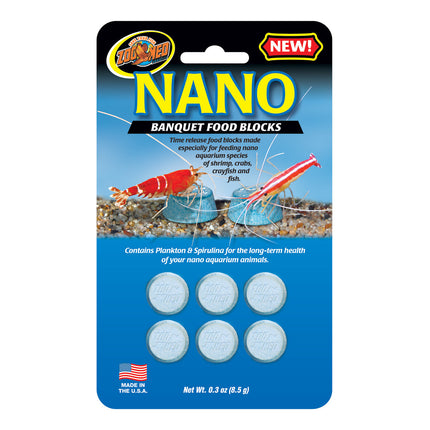 Zoo Med Nano Banquet Food Blocks - 6 pk