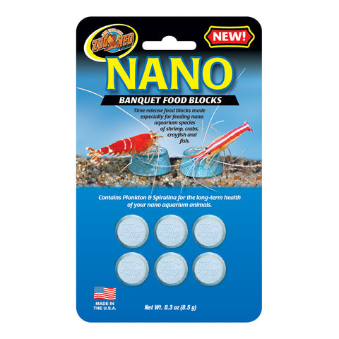 Zoo Med Nano Banquet Food Blocks - 6 pk