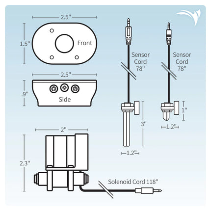 Aquatic Life Barrel Buddie Smart Water Level Sensor Automatic Filler/Refiller Controller System