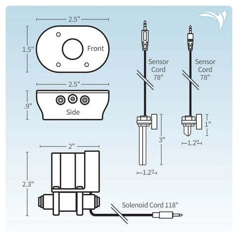 Aquatic Life Barrel Buddie Smart Water Level Sensor Automatic Filler/Refiller Controller System