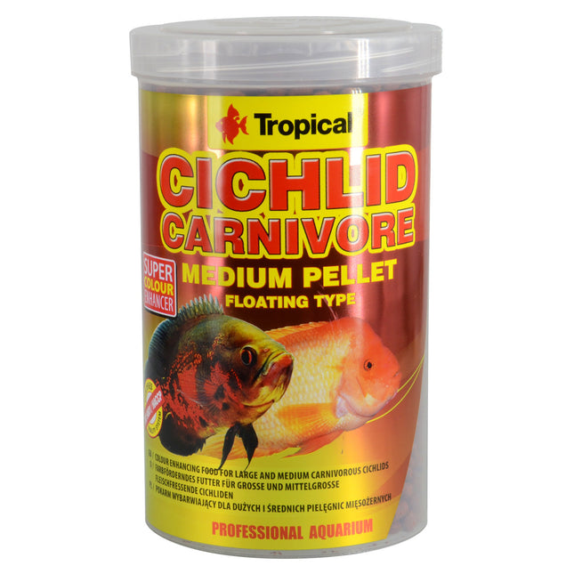 Tropical Cichlid Carnivore Medium Floating Pellet