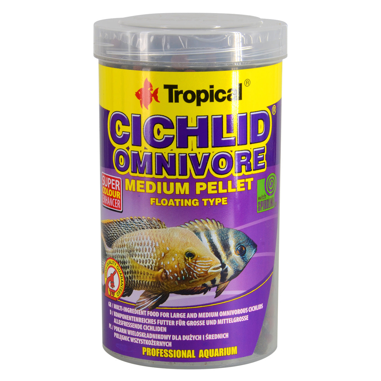 Tropical Cichlid Omnivore Medium Pellet - Floating
