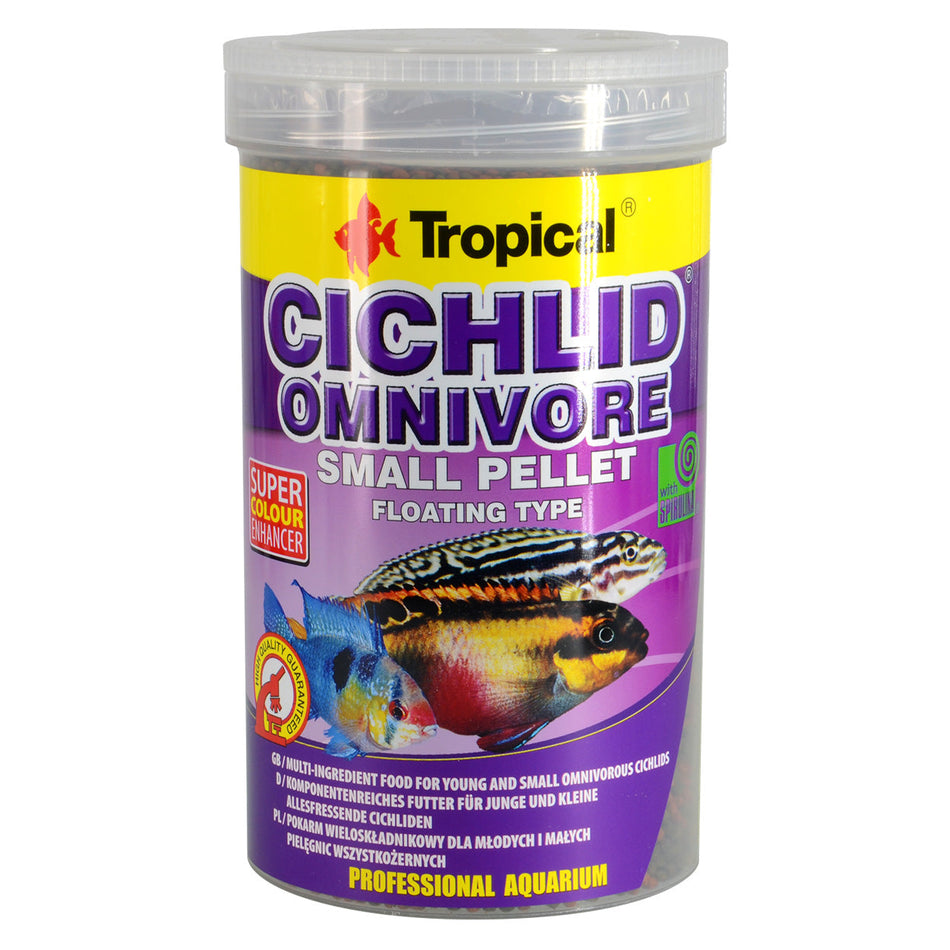 Tropical Cichlid Omnivore Small Pellet - Floating