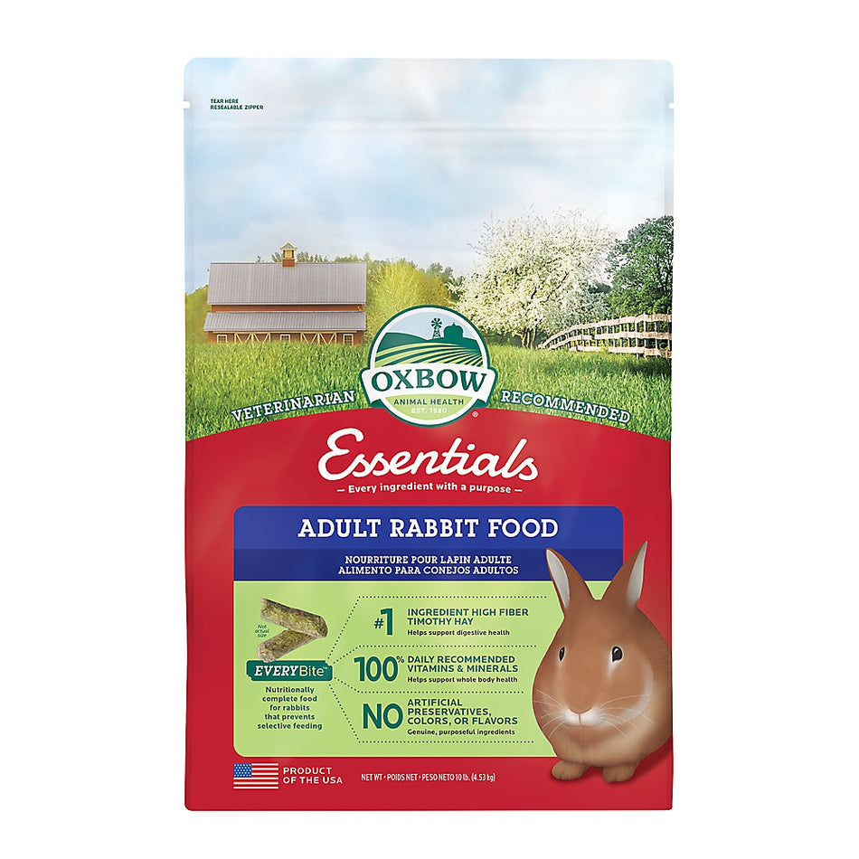 Oxbow Essentials Adult Rabbit Food - 10 Lb