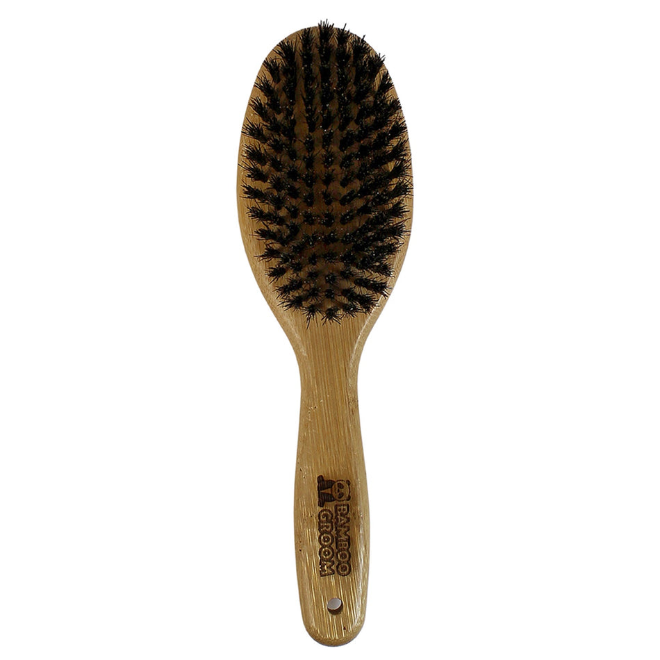 Bamboo Groom Oval Bristle Brush