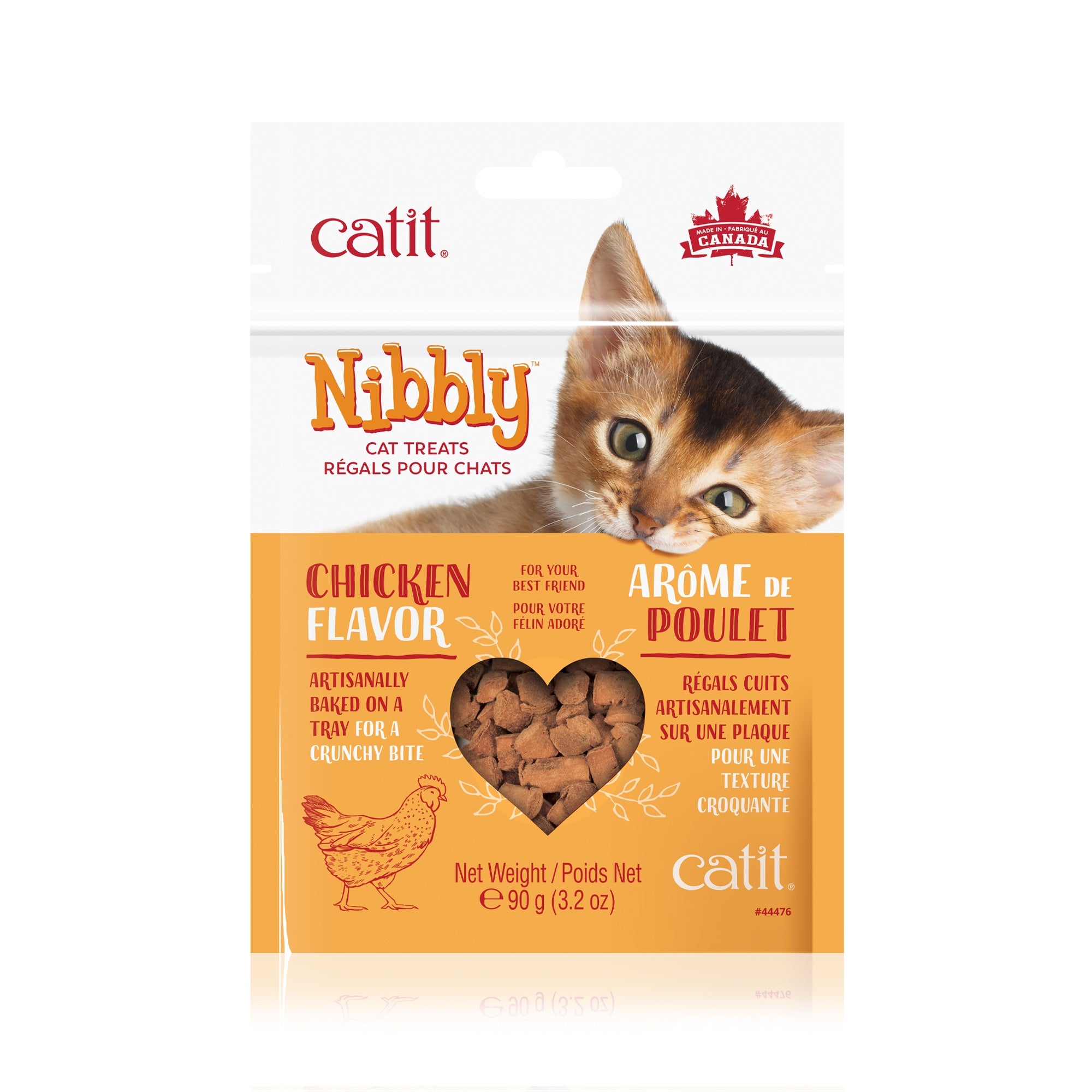 Catit Nibbly Cat Treats - Chicken Flavour - 90 g (3.2 oz)