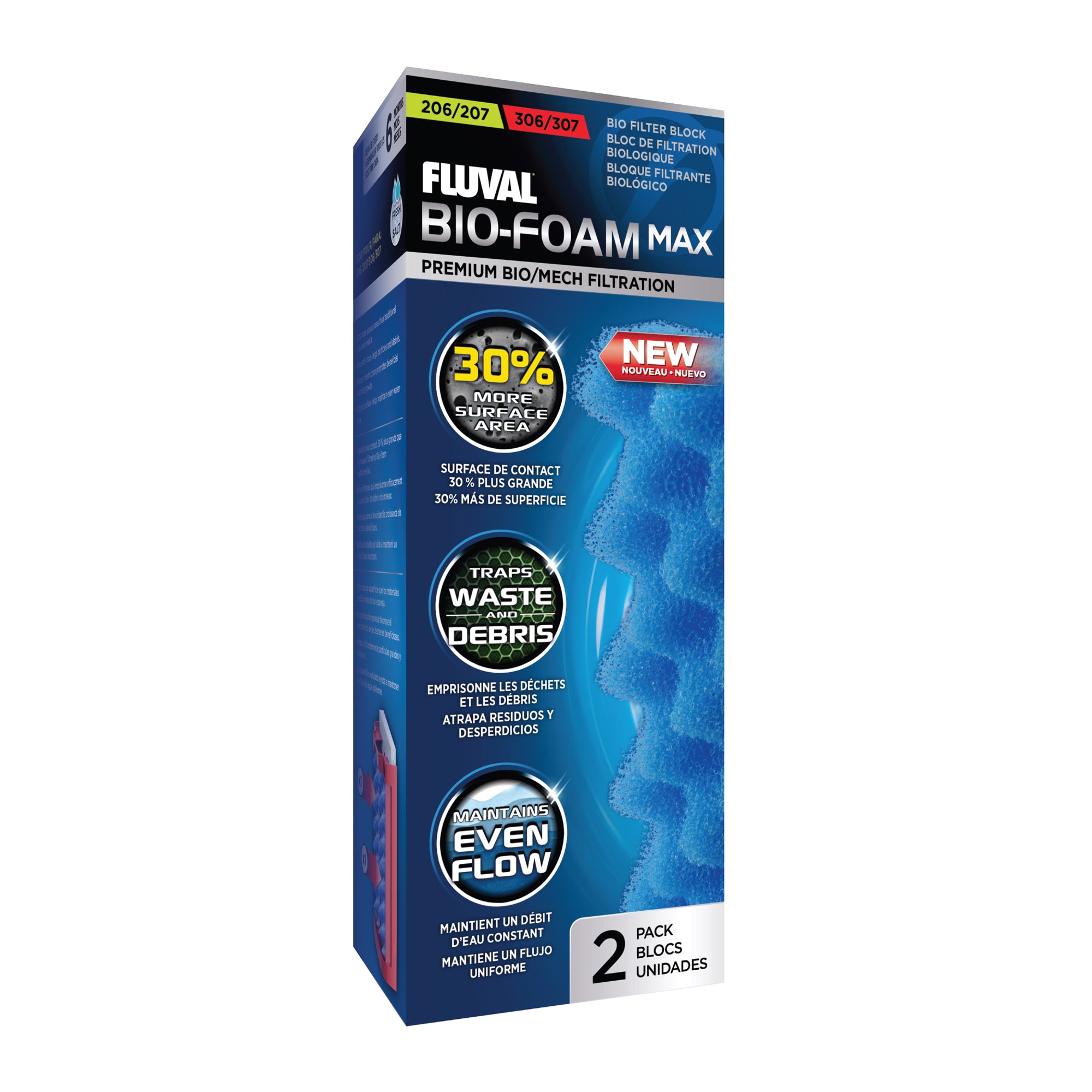 Fluval Bio-Foam Max 207/307 and 206/306 - 2 pack